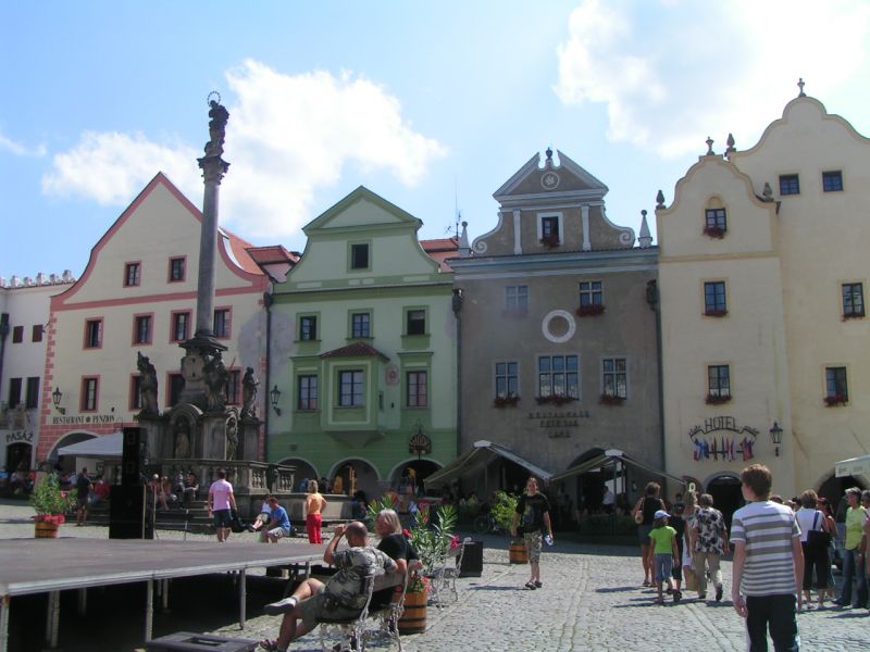 Cesky Krumlov - centrum van de stad