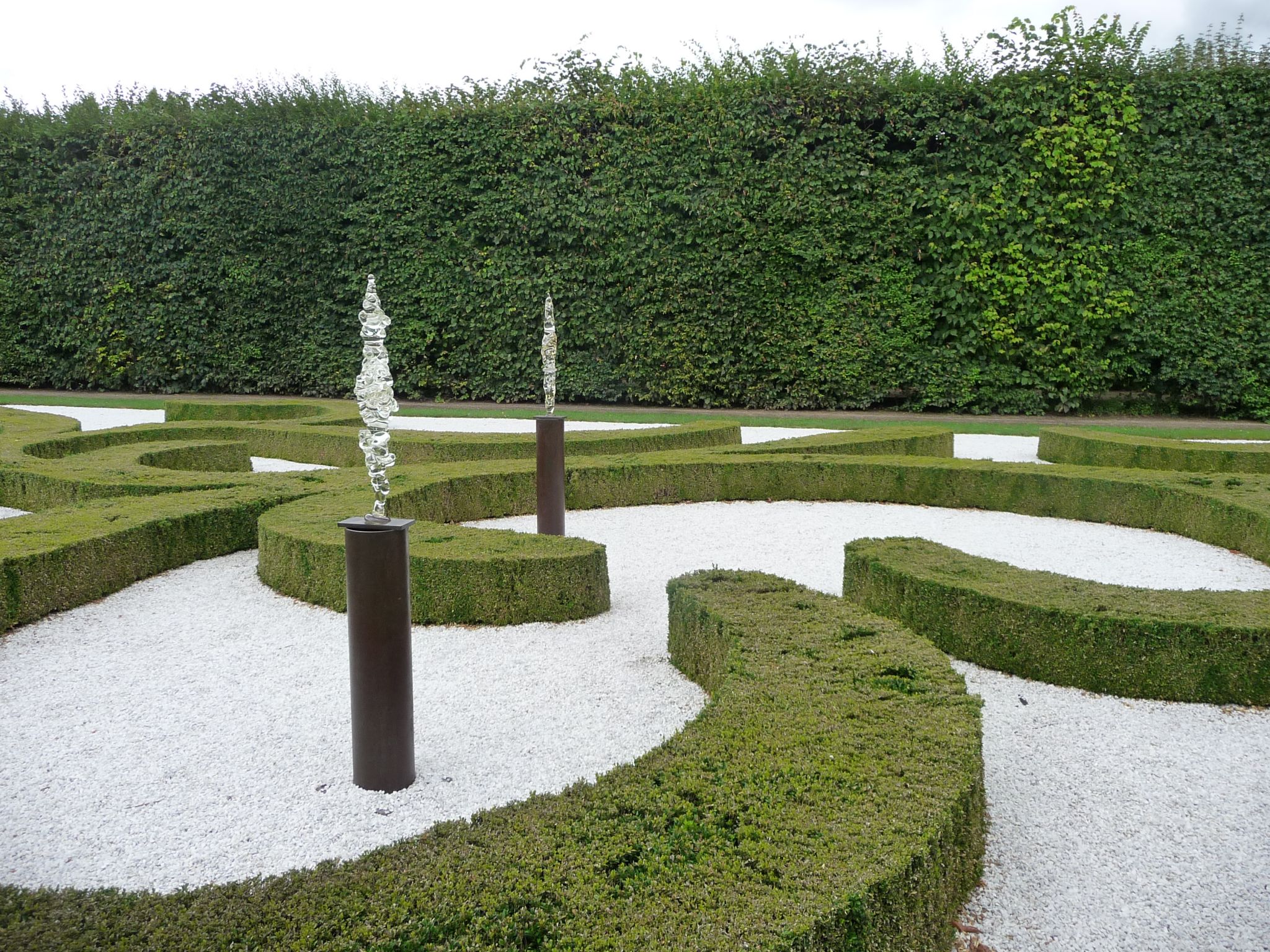 De bloementuin in Kromeriz