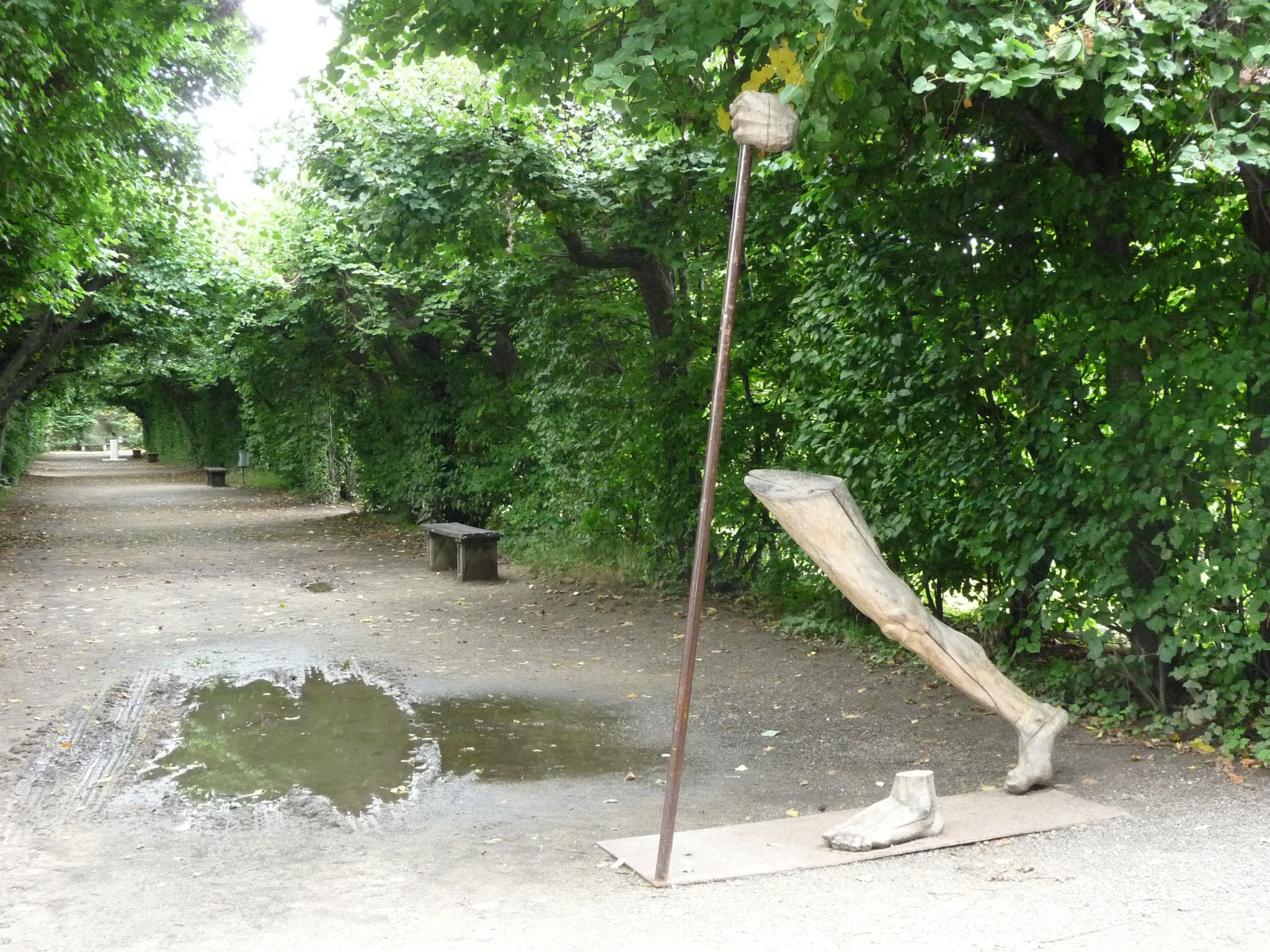 De bloementuin in Kromeriz