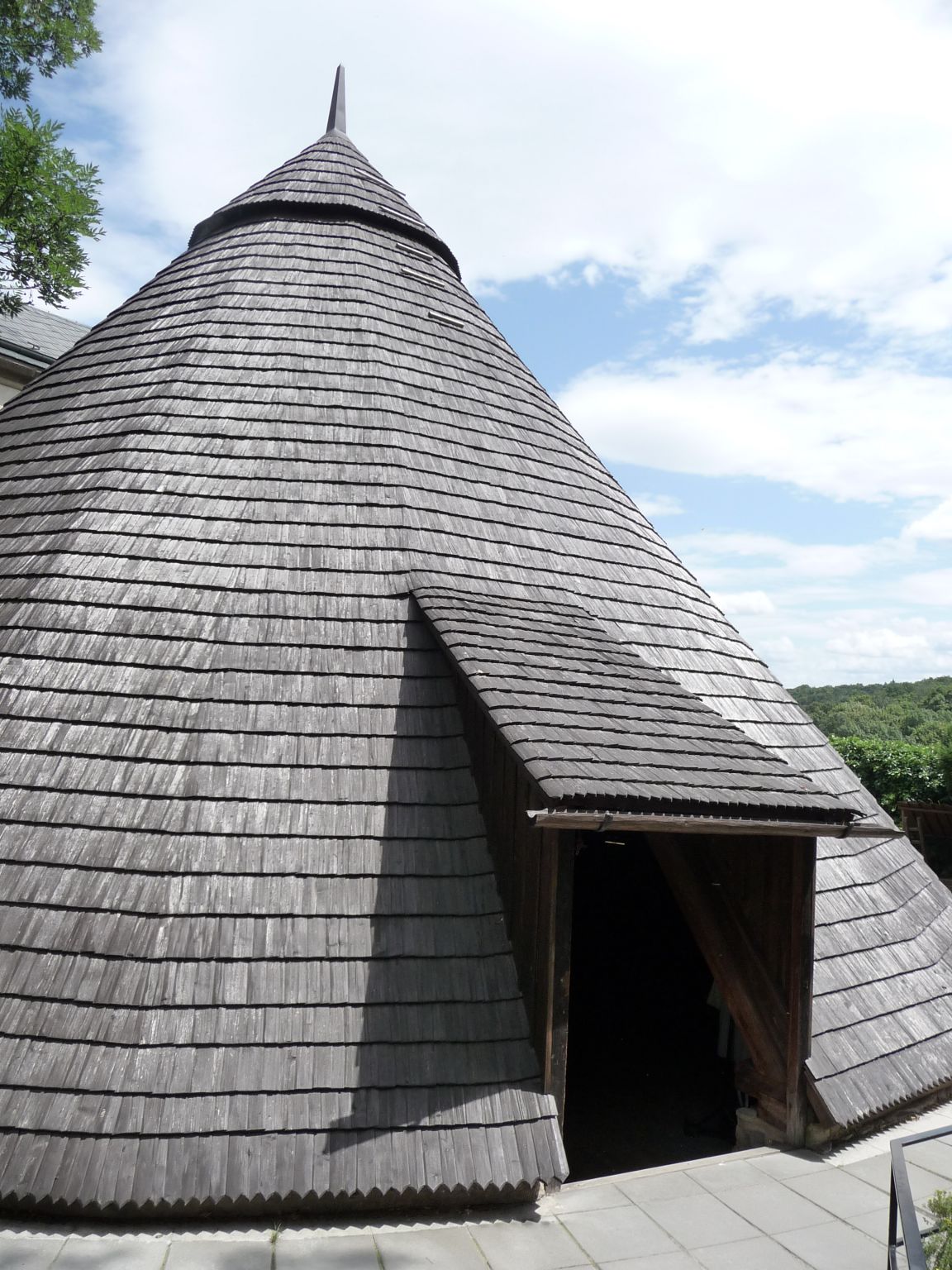 De ingang van de zilvermijn in Kutna-Hora