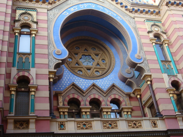 De Jerusalem Synagoge Praag, met rustgevende kleuren