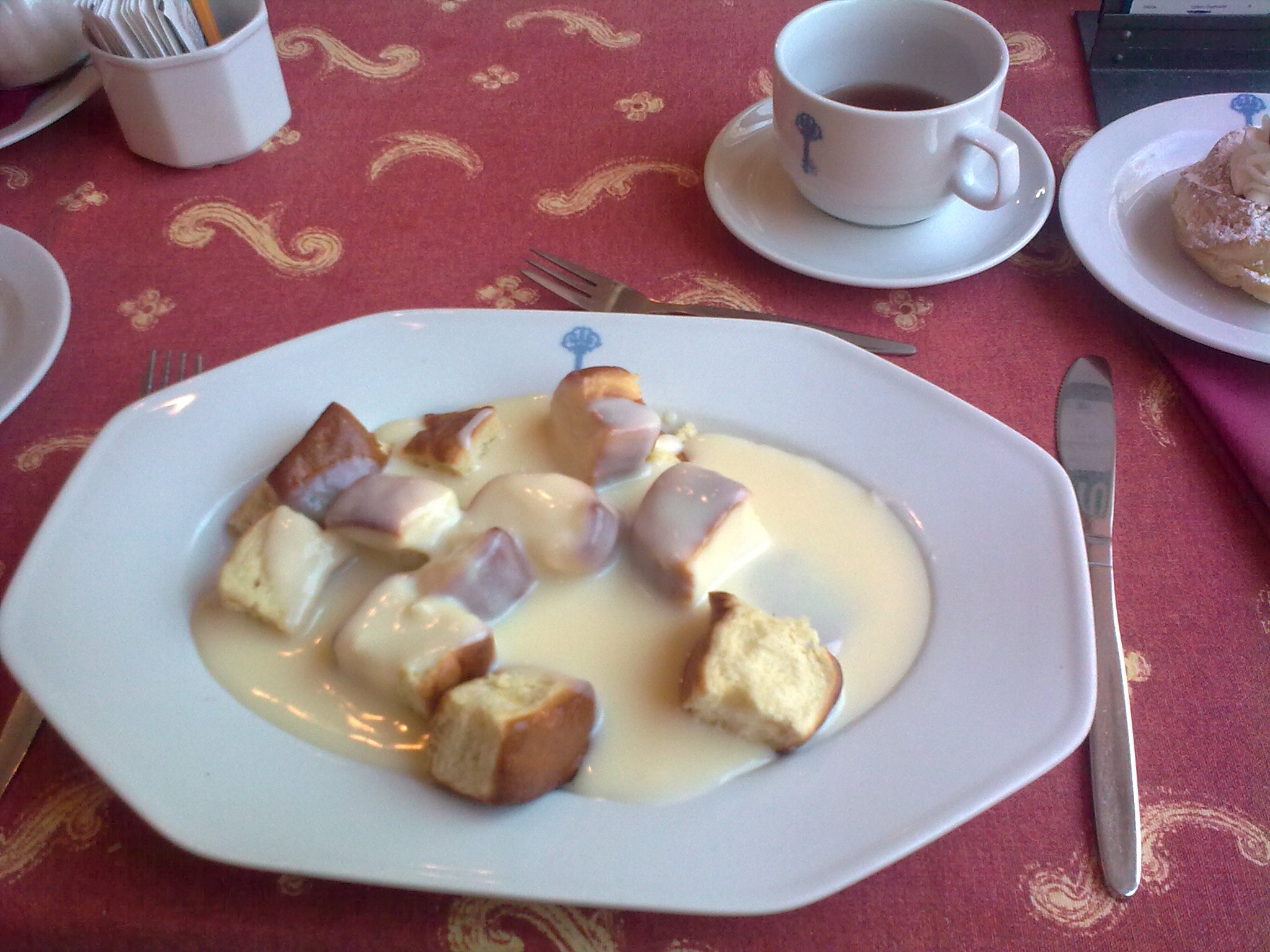 Dukátové buchticky met vanillesaus.