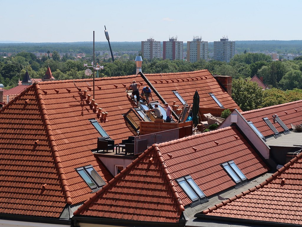 Hradec Králové: er wordt geklust op de daken