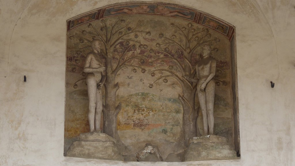 Kateel Telč: Adam en Eva in het paradijs