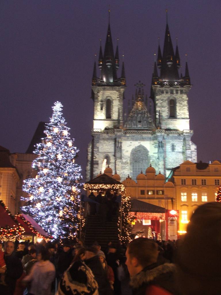 kerstboom in Praag