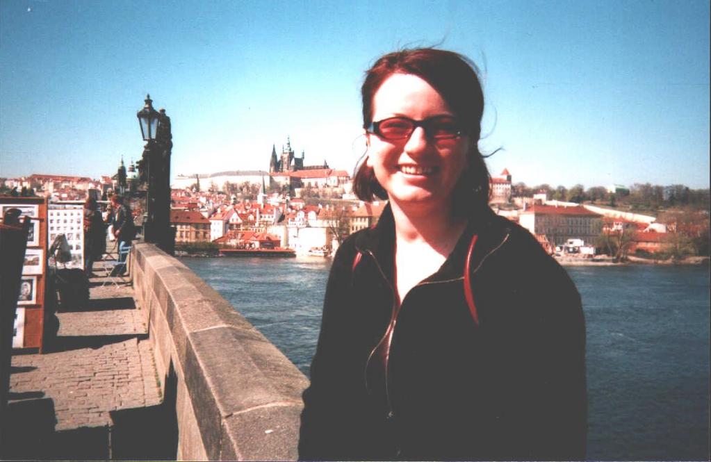 Lenka op de Karelsbrug