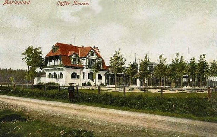 Mariánské Lázně : Café Nimrod rond 1915