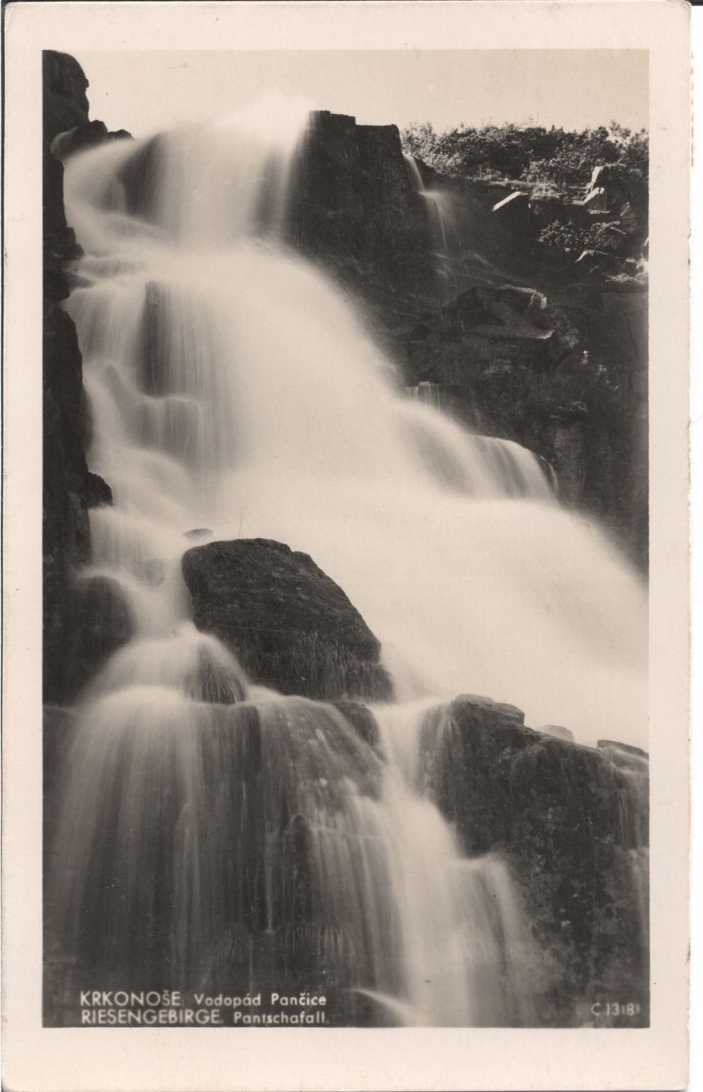 Oude ansichtkaart Krkonose