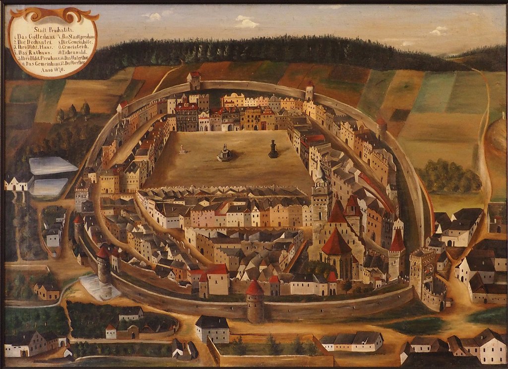 Prachatice in 1670
