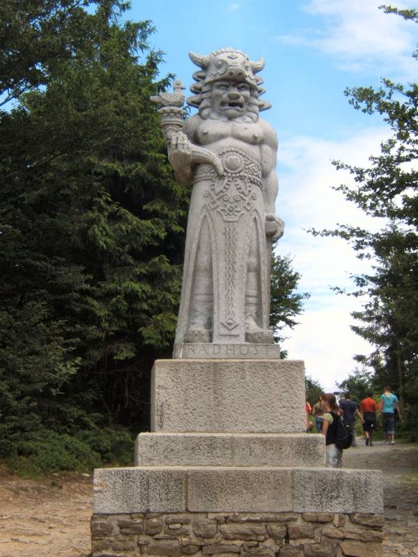 Radhost berg van het Beskydy-gebergte