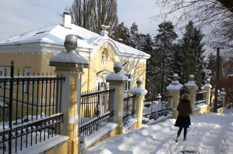 Senohraby in de sneeuw