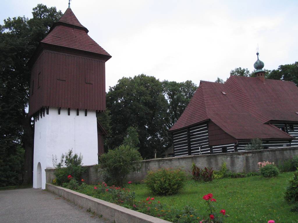 Slavonov, houten kerkje