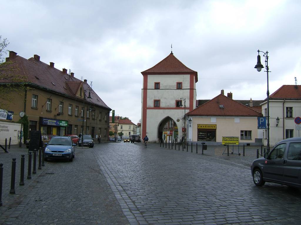 Stara Boleslav - hoofdweg door centrum