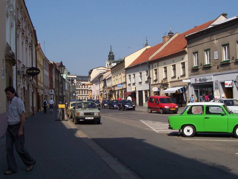 straat in Kromeriz