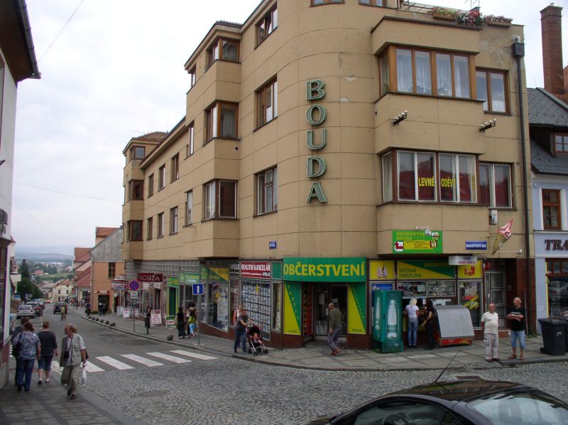 Straathoek in Uherský Brod
