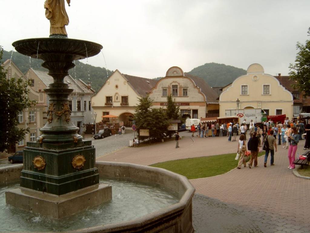 Stramberk, dorpsplein