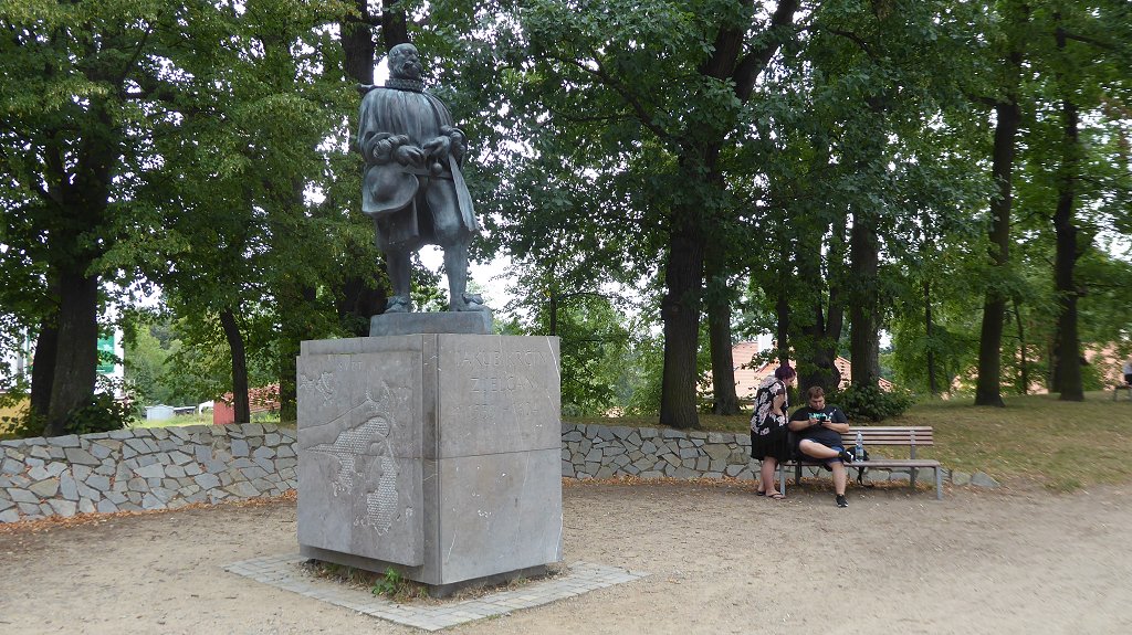 Třeboň - standbeeld Jakub Krčín