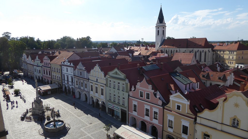 Třeboň - uitzicht vanaf de raadhuistoren