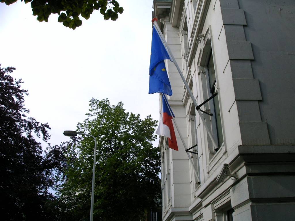 Tsjechische ambassade op zaterdag 1 mei