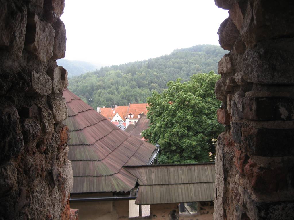 uitzicht op Loket vanaf het hrad