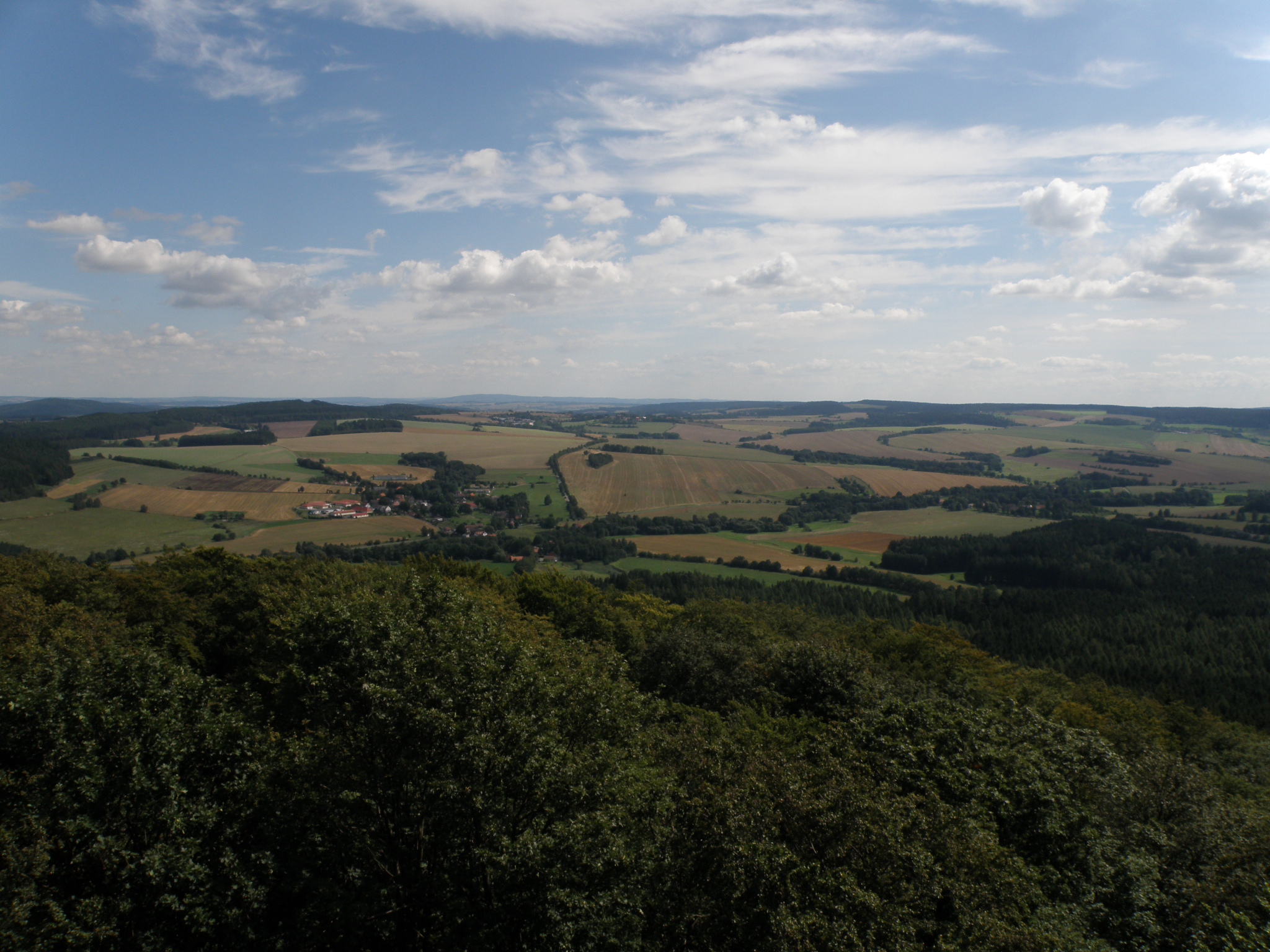 Uitzicht v.a. toren Velký Blaník okres Benešov