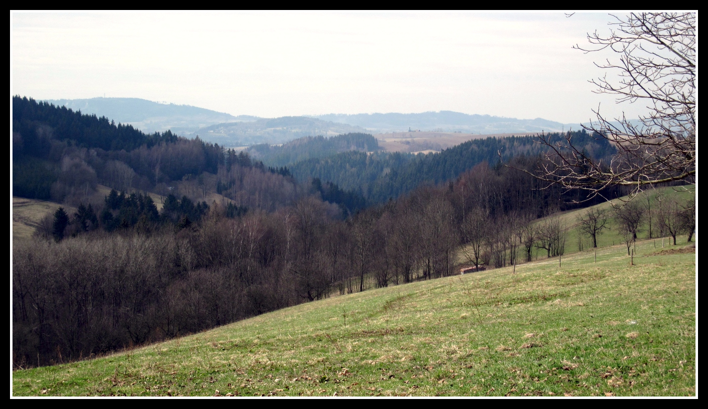 Uitzicht vanaf Helkovice richting het noord-westen