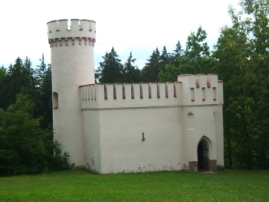 Vlašim, stadspark, oude kasteel