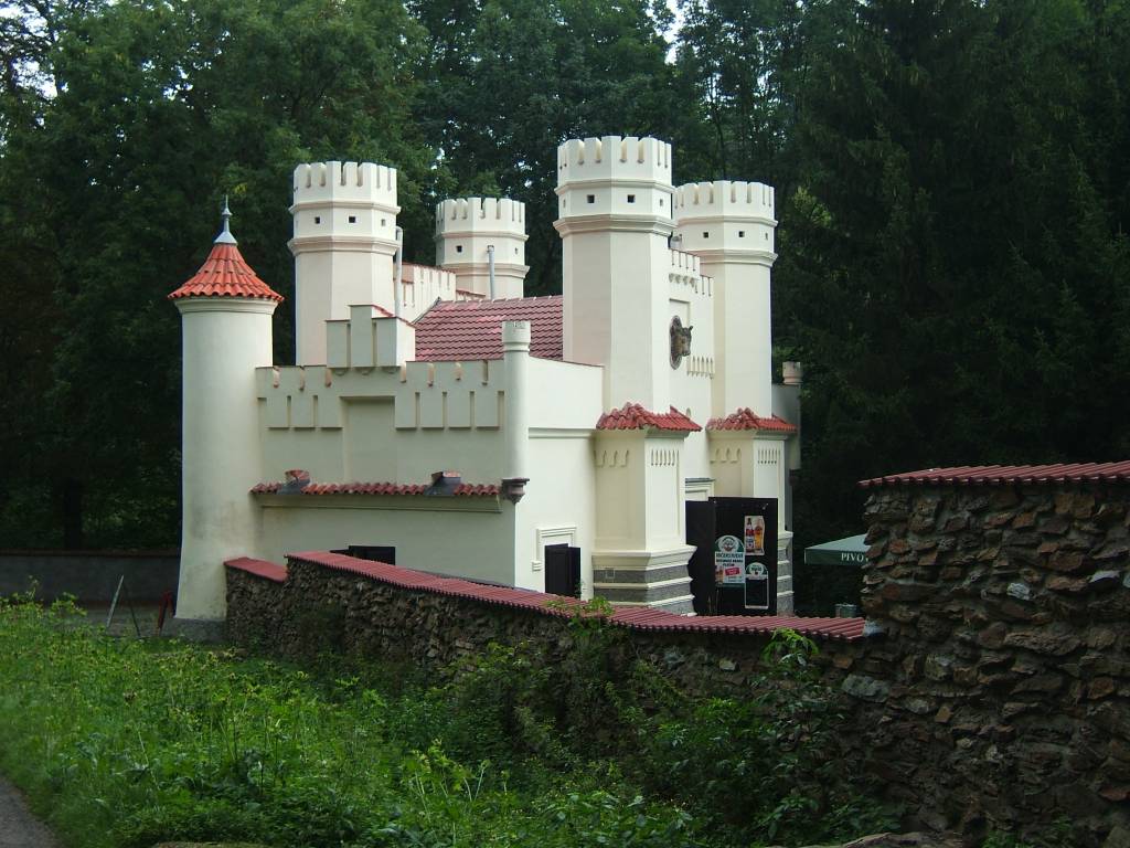 Vlašim, theehuis in het stadspark